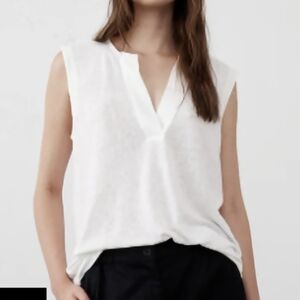 NWT Banana Republic factory Linen-Blend Split-Neck Tank